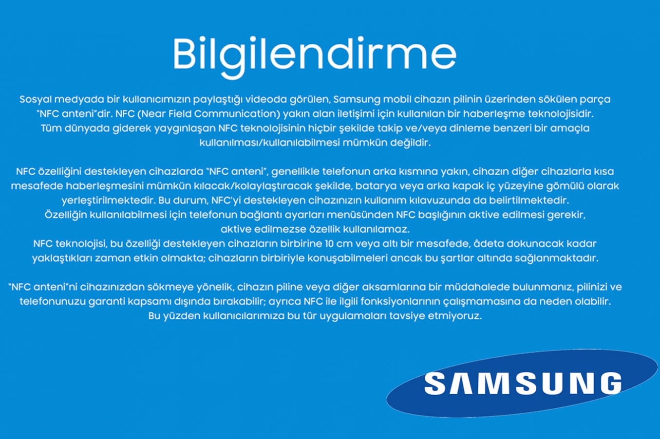 Samsung'tan 'Dinleme Aparatı' söylemlerine yönelik açıklama Samsung'tan 'Dinleme Aparatı' söylemlerine yönelik açıklama
